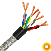Сетевой кабель 0,65х3 мм S/UTP Cu Stranded PP ГОСТ Р 54429-2011 для монитора